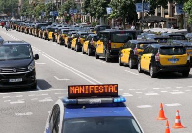 Paro y movilización histórica por el 1/30 en el taxi de Catalunya