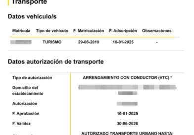 Transportes lanza una herramienta para comprobar qué VTC pueden operar en ámbito urbano, tras la insistente demanda del sector del taxi